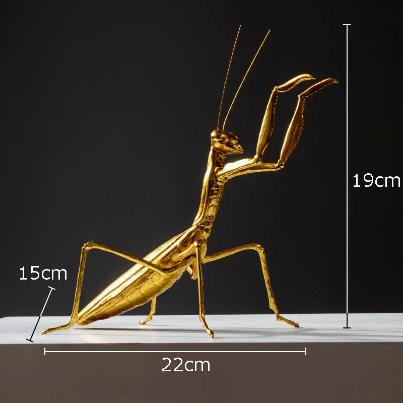 DecorBites™ Golden Honeybee Insect Statue Desk Decoration for Living Room
