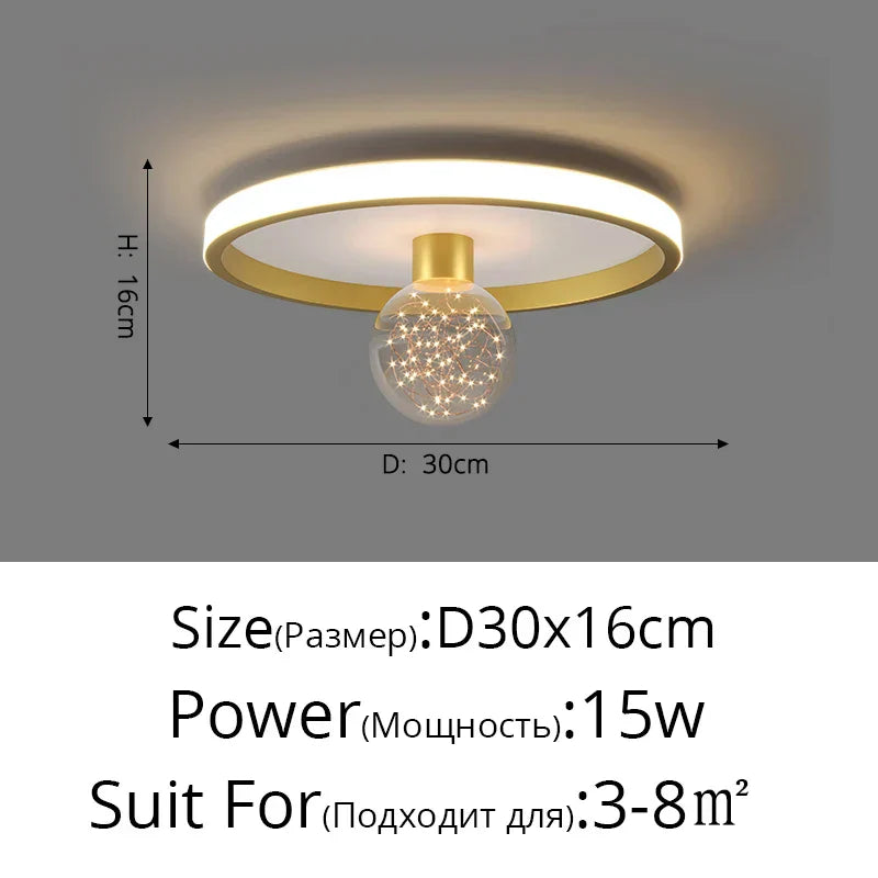 DecorBites™ Gypsophila Chandelier: Modern Ceiling Mounted Light for Home, Living Room, Bedroom