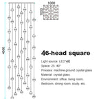 Modern Spiral Crystal Ball Staircase Pendant Chandelier