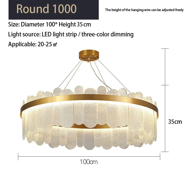 ثريا كريستالية DecorBites™ LED: إضاءة سقف أنيقة لغرفة المعيشة وغرفة النوم والفنادق