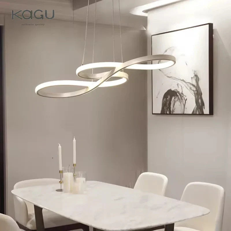 ثريا ليد دائرية من DecorBites™: تصميم شمالي بسيط لغرفة المعيشة وغرفة النوم وغرفة الطعام