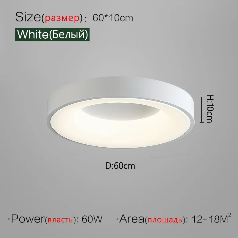 DecorBites™ 2023 Minimalist Round Dining Room Master Bedroom Ceiling Lamp