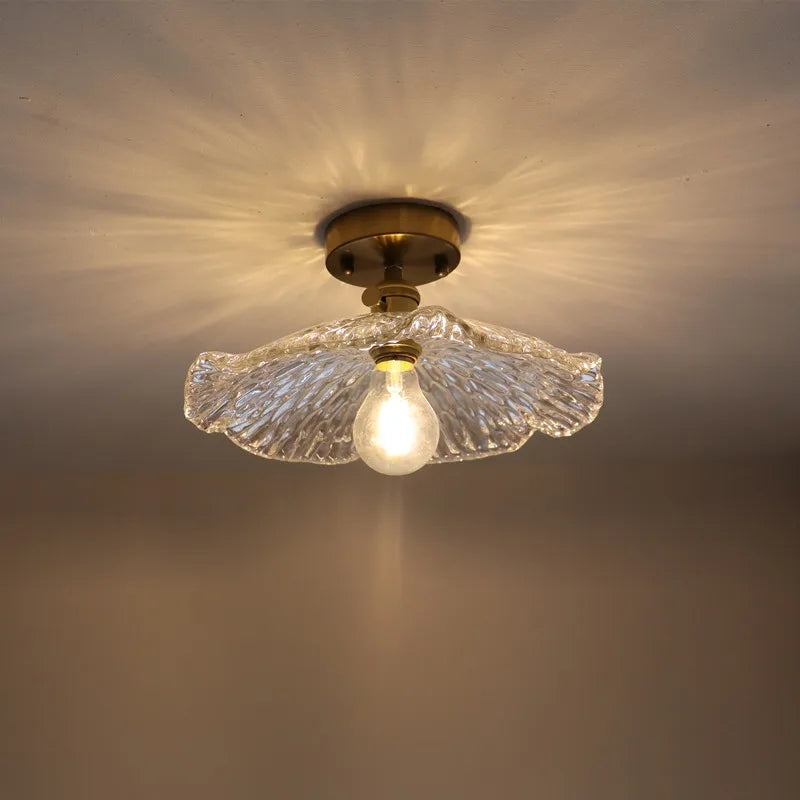 DecorBites™ مصباح معلق LED زجاجي أخضر - ثريا نحاسية حديثة على الطراز الاسكندنافي