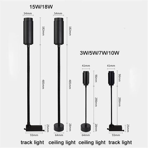DecorBites™ Adjustable Beam LED Track Light for Home, Store, Shop, Mall Lighting