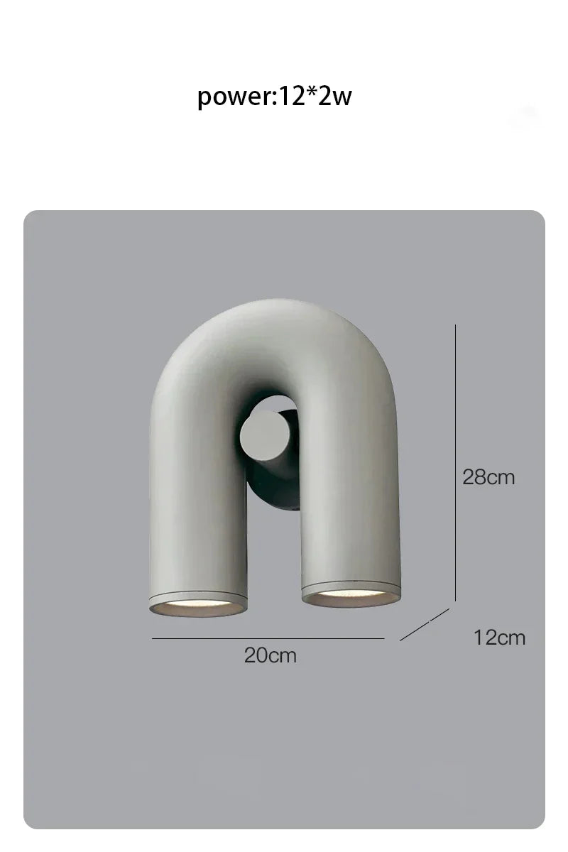 DecorBites™ LED U-shaped Wall Lamp for Minimalist Living Room and Staircase Lighting