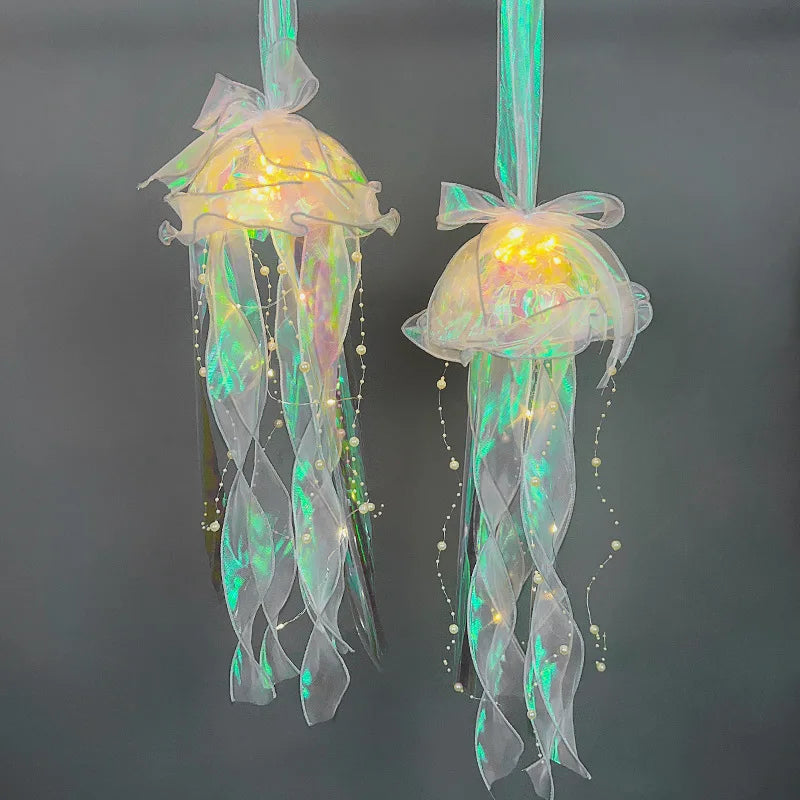 DecorBites™ فوانيس قنديل البحر: ديكور حفل عيد ميلاد تحت البحر
