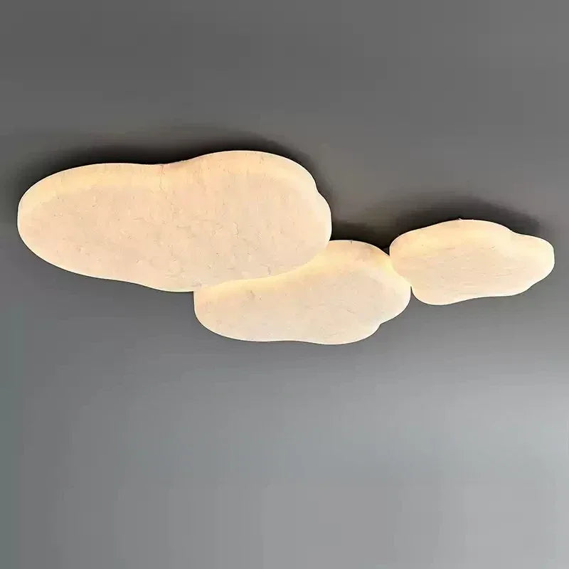 DecorBites™ French Cream Silk Ceiling Light | Simple Wabi-Sabi Style Retro Bedroom Lamp