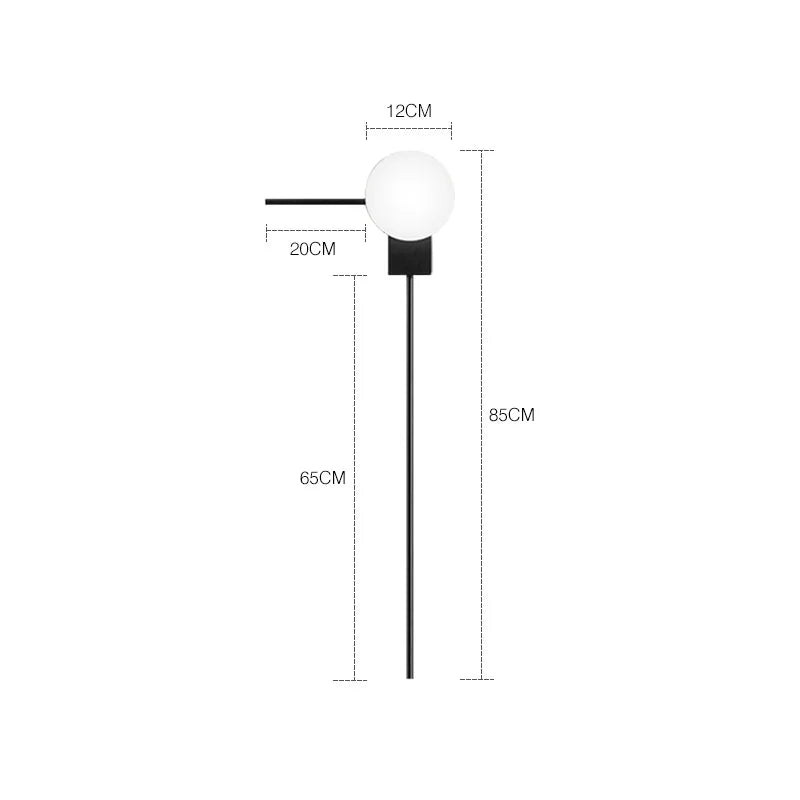 DecorBites™ Glass Ball Wall Lights for Modern Home Decor and Artistic Lighting