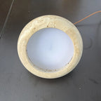 Modern Yellow Travertine Stone Pendant Light