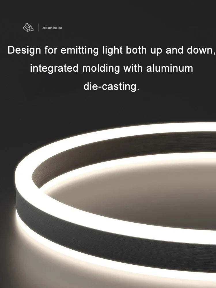 Lustres en acrylique LED DecorBites™ avec éclairage vers le haut/vers le bas pour salon, chambre et décoration intérieure