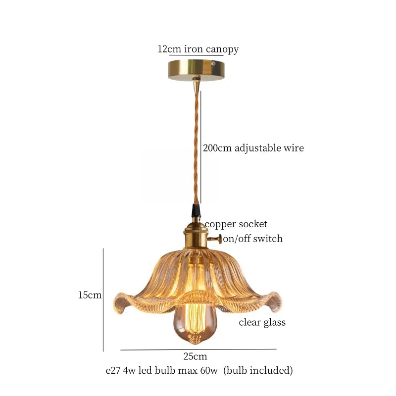 DecorBites™ Cream Glass LED Pendant Lamp - Nordic Minimalist Brass Hanging Light