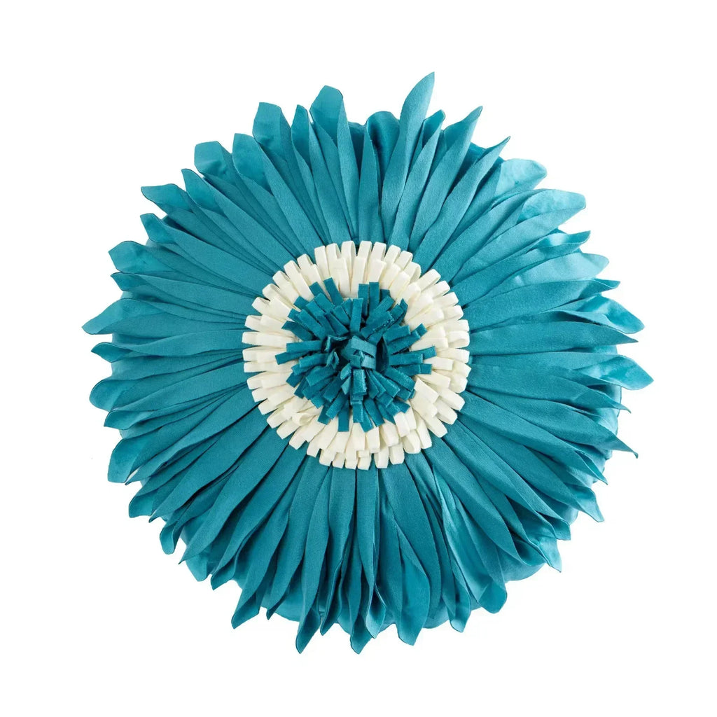 DecorBites™ Geometric Waves Tufted Pillow Covers with Embroidered Tassels