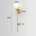 DecorBites™ Marble & Copper Wall Lamp for TV Background, Restaurants, Bedroom - Luxury Decor