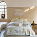 DecorBites™ 100S Egyptian Cotton Embroidery Bed Linens Set for Queen King Euro Size