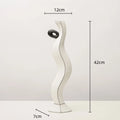 DecorBites™ Geometric Black Lines Resin Vase - Handcrafted Floral Home Decor