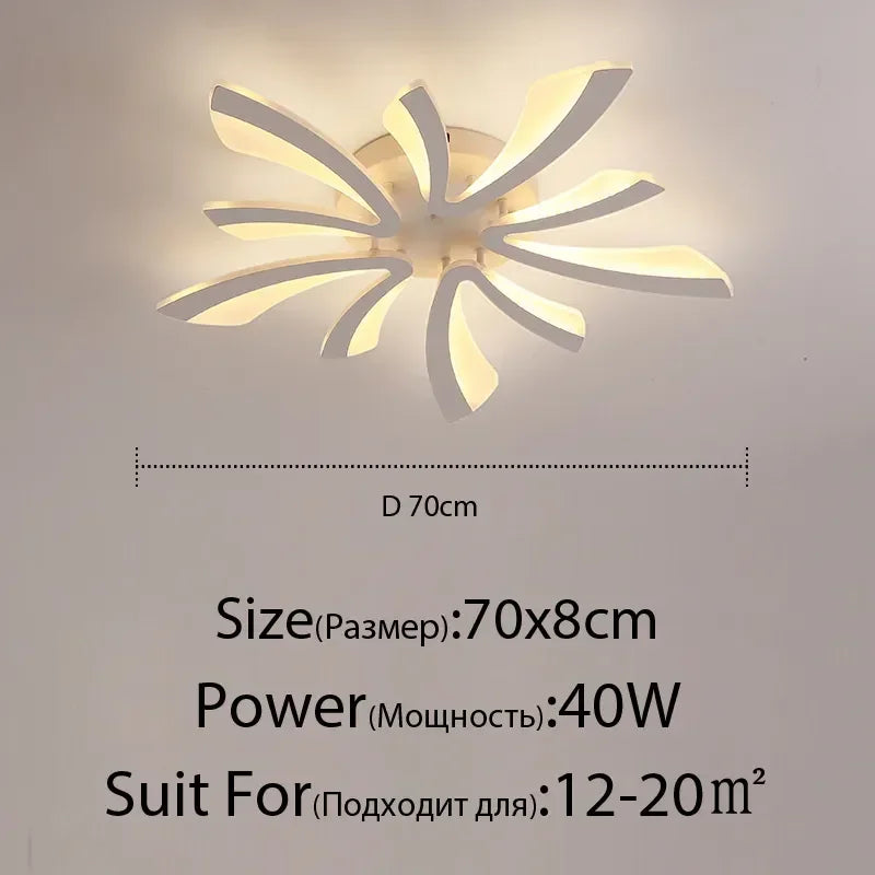 ثريا سقف LED DecorBites™ مع جهاز تحكم عن بعد لديكور المنزل