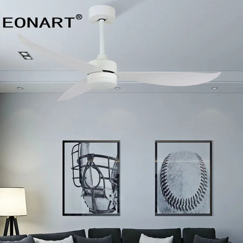 DecorBites™ 52" Plastic Blade Ceiling Fan with Remote Control for Bedroom