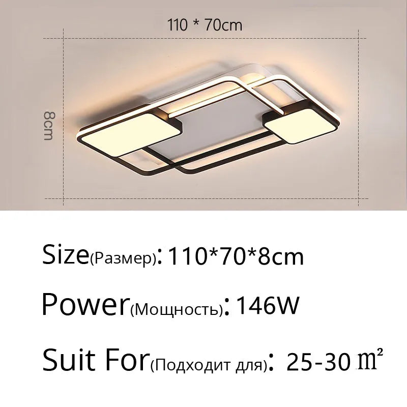 ثريا DecorBites™ LED: إضاءة عصرية قابلة للتعتيم لغرفة المعيشة والمطبخ والممر
