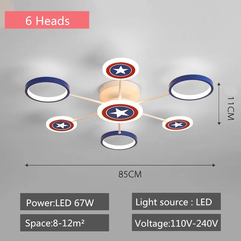 DecorBites™ Plafonnier LED de Dessin Animé pour Enfants | Lampes Décoratives pour Chambre de Garçons et Filles