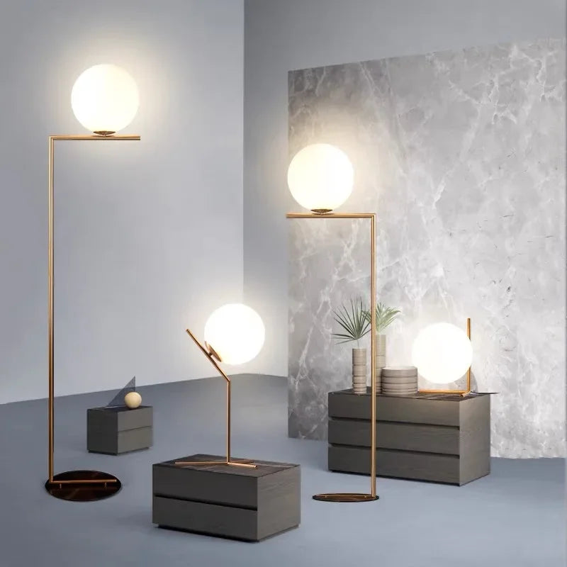 DecorBites™ Glass Ball LED Chandelier Light for Modern Home Decor