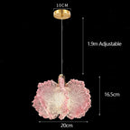 Nordic French Cream Acrylic Flower Pendant Light