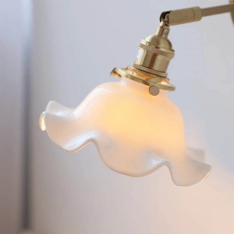 DecorBites™ Ceramic LED Wall Lights with Pull Chain Switch for Bathroom Mirror