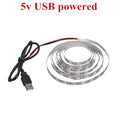 DecorBites™ 2835 DC LED Light Strip USB 5V Flexible 50CM - 5M White/Warm TV Background Night Light
