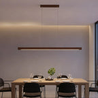 Nordic Linear Wood LED Pendant Light