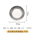 DecorBites™ Glass Steak and Pasta Plate - Versatile Tableware for Household