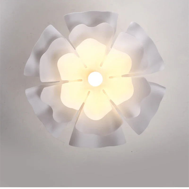 DecorBites™ Acrylic Flower Pendant Chandelier: Nordic Design LED Hanging Fixture for Elegant Decor