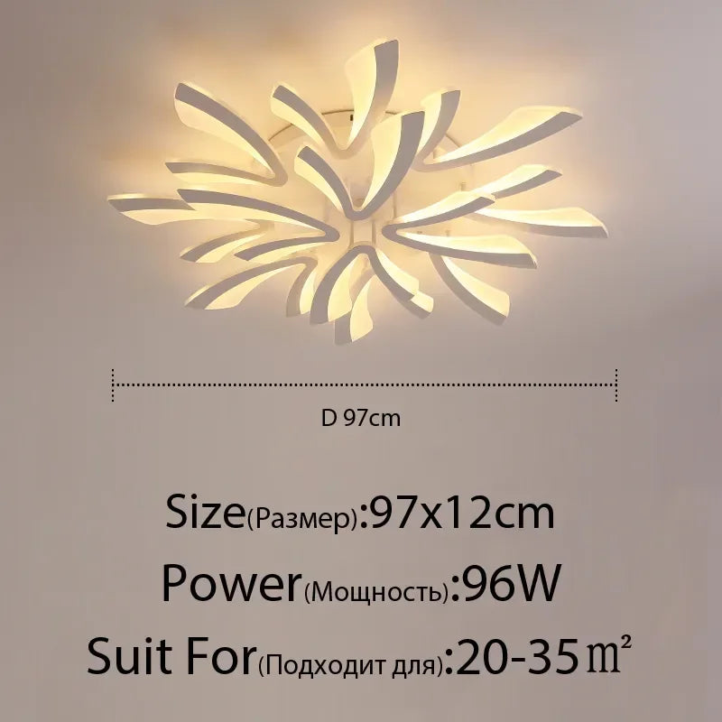 ثريا سقف LED DecorBites™ مع جهاز تحكم عن بعد لديكور المنزل