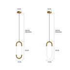 Nordic Gold Linear LED Pendant Light