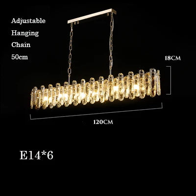 DecorBites™ Crystal Dimmable Pendant Light Luminaire for Living Room Bedroom