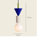 Nordic Wood Pendant Light With Iron Accent