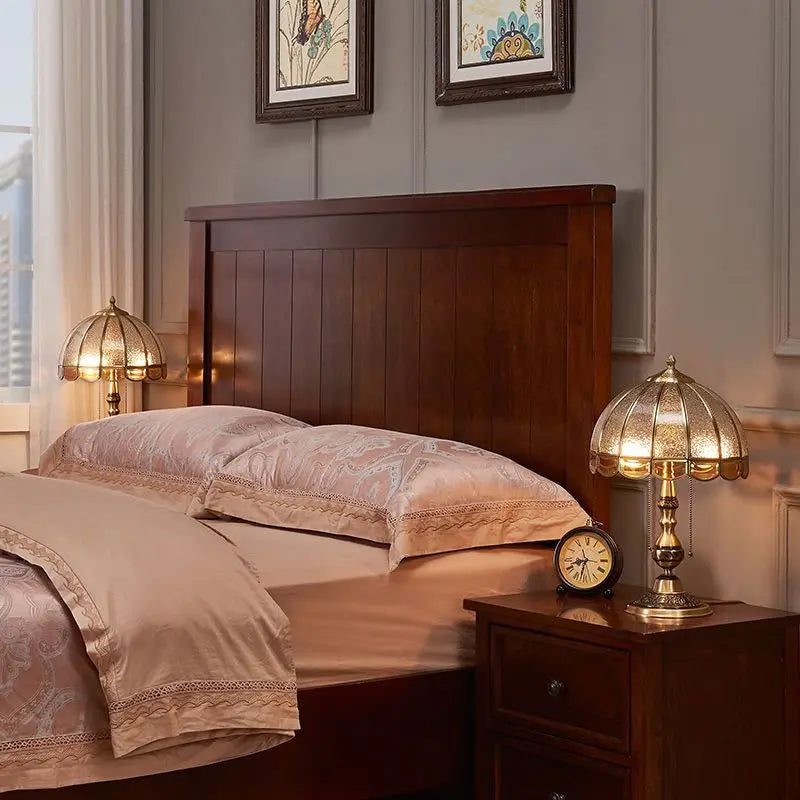 مصباح مكتبي من النحاس الفاخر DecorBites™ لغرفة النوم، مصباح أرضي لغرفة المعيشة، إضاءة LED للدراسة