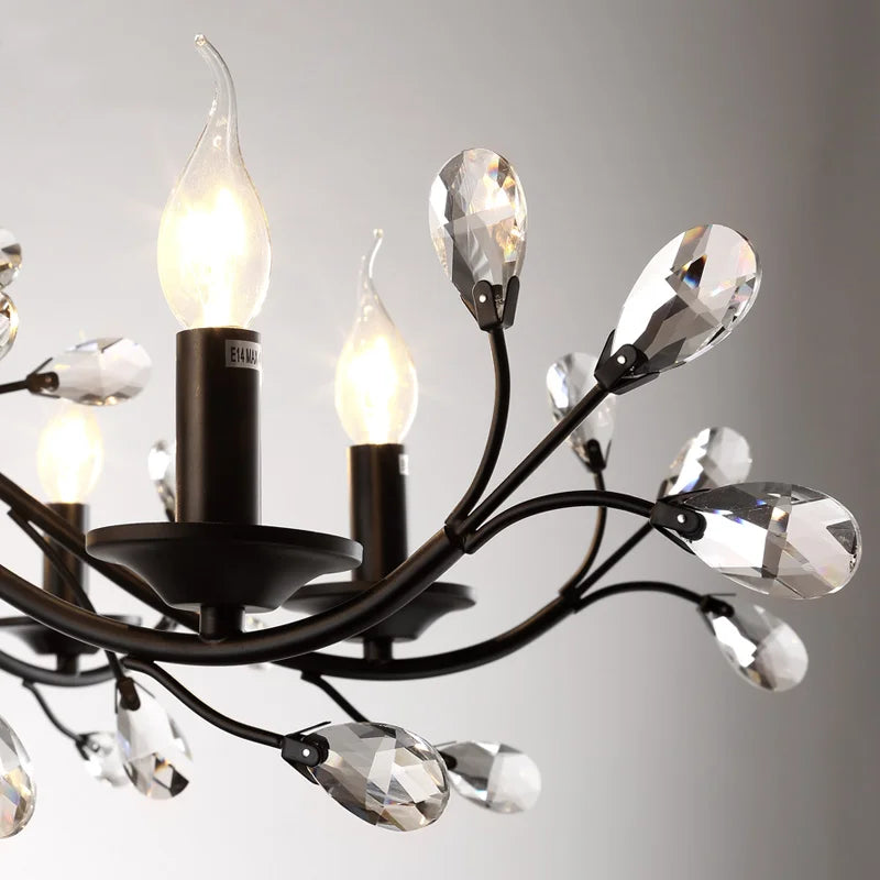 DecorBites™ Crystal LED Chandelier for Home Lighting in Bedroom Living Room Dining Kitchen