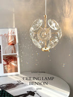 European K9 Crystal Mini Pendant Light in Polished Chrome