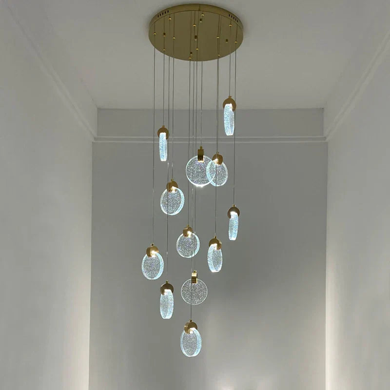 ثريا كريستال LED من DecorBites™ لديكور غرف المعيشة الحديثة