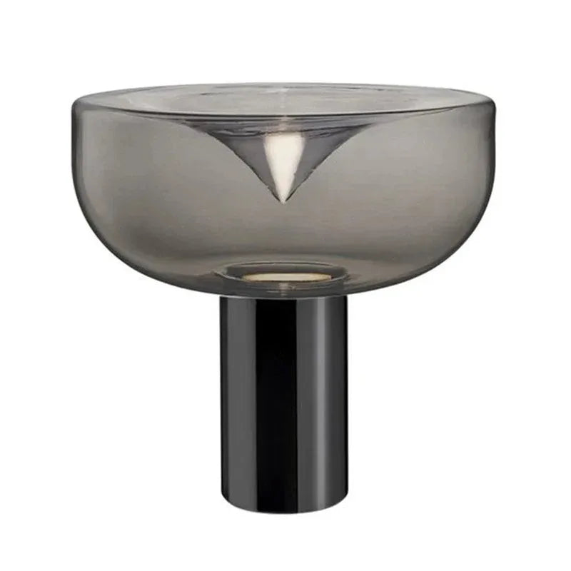 DecorBites™ Aella Glass Table Lamp - Luxury Art Clear Lamp for Office Bedroom Home Décor