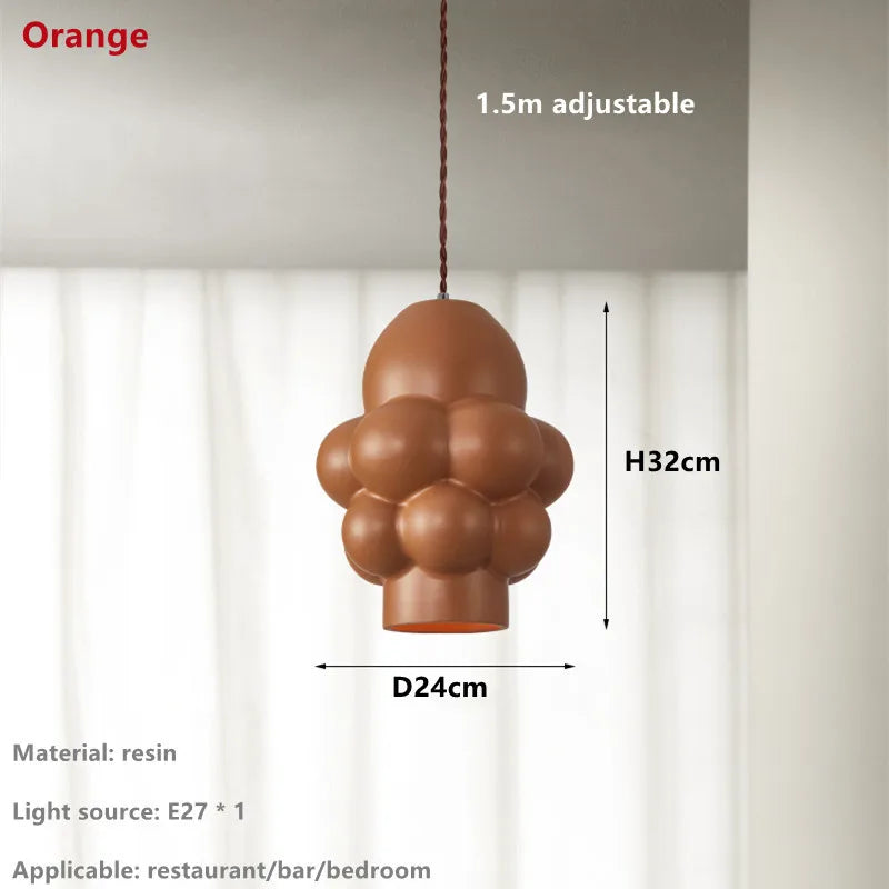 DecorBites™ Creamy Wind LED Chandelier: Nordic Wabi Sabi Style for Dining Room, Bedroom, & Bar
