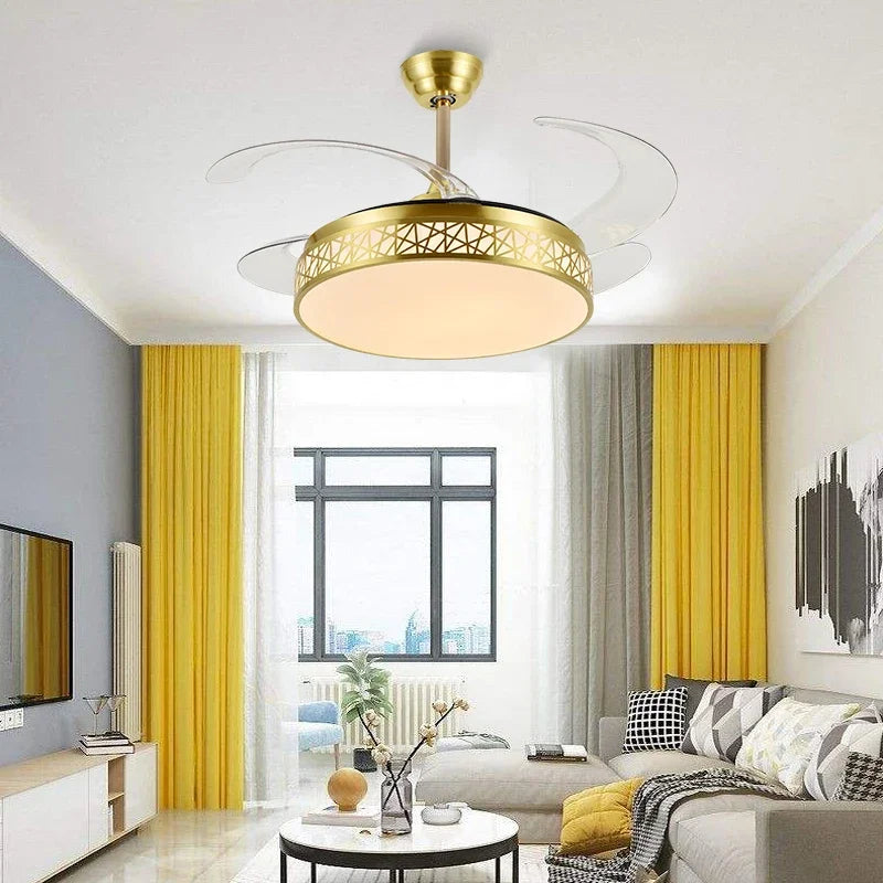 مروحة سقف DecorBites™ مزودة بمصابيح LED وجهاز تحكم عن بعد، أغطية مراوح مصنع بالجملة