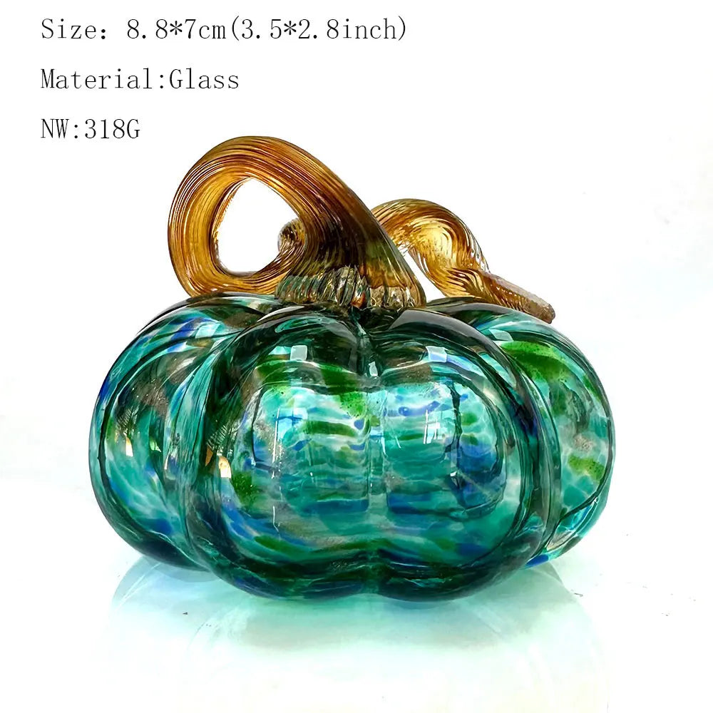 Figurines de citrouilles en verre faites à la main DecorBites™ Statues de collection Décoration d'intérieur