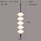 Art Deco White Glass Pendant Light With Gold Metal Wire