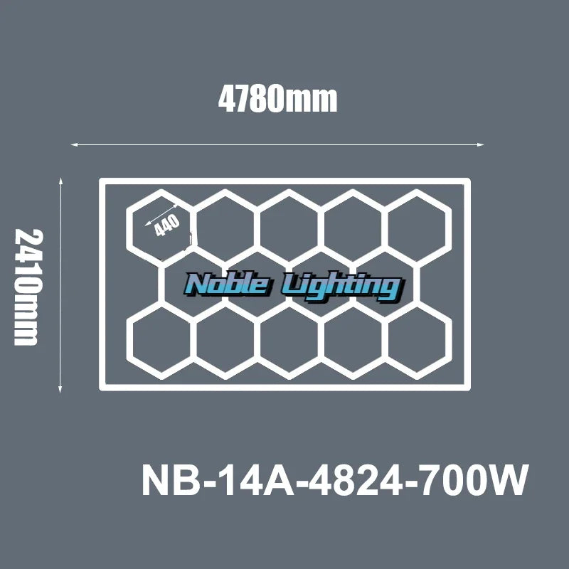 DecorBites™ Hexagon LED Ceiling Light: High-Performance, Best-Selling, Honeycomb Design