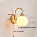 DecorBites™ Cotton LED Wall Lamps with Pull Chain Switch for Restaurant Living Room Bedroom