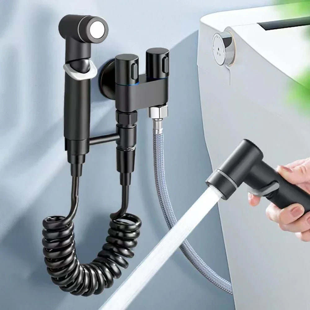 DecorBites™ Hygienic Bidet Sprayer with Double Outlet Valve and Shower Head