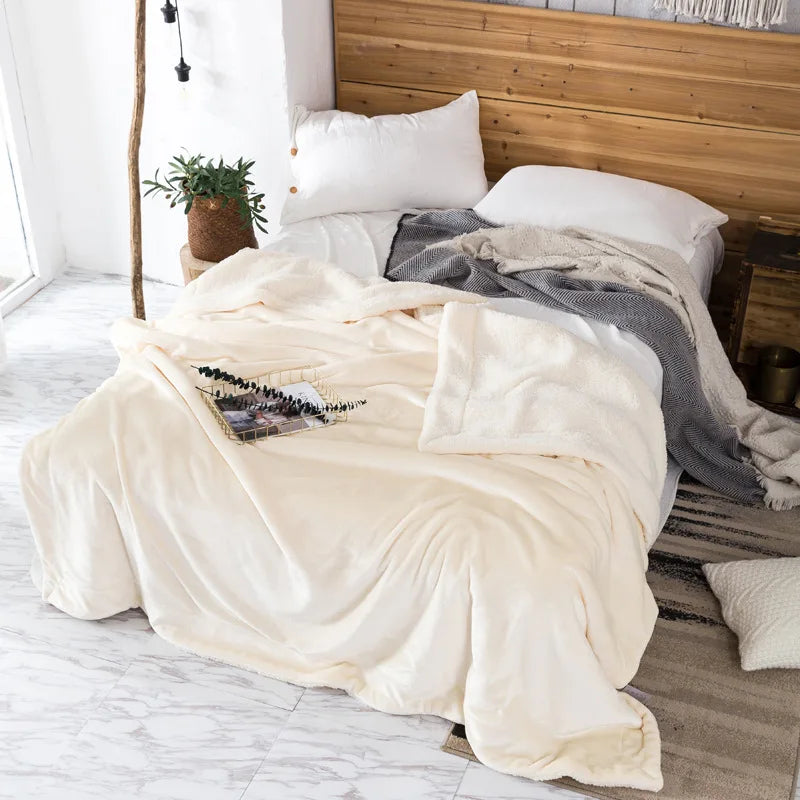 DecorBites™ Cozy Plush Blanket: Soft, Warm, Lightweight for Bedroom & Sofa All Seasons