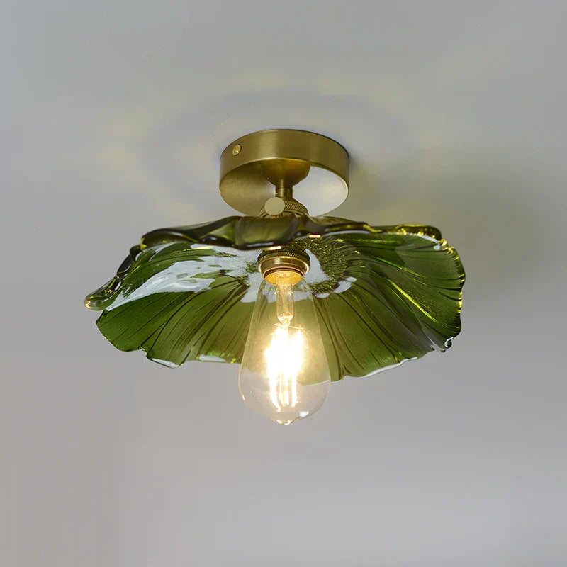 Plafonnier LED DecorBites™ en verre vert pour l'éclairage de salon et de couloir