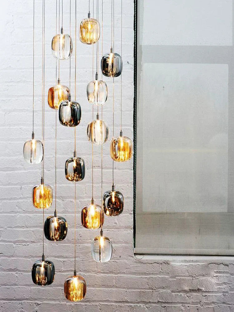 ثريا سقف كريستال LED من DecorBites™ لغرفة المعيشة وغرفة النوم وغرفة الطعام والمطبخ