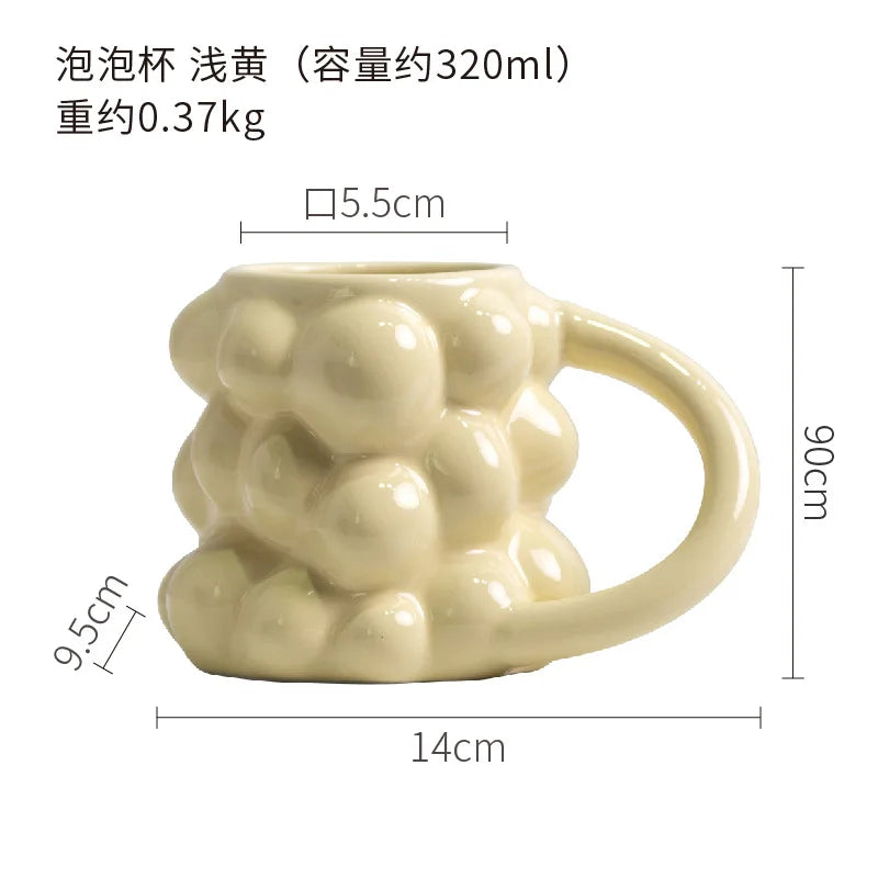 DecorBites™ Grape Ceramic Mug: Cute, High Value, Office & Home Milk Cup, Women's Gift.